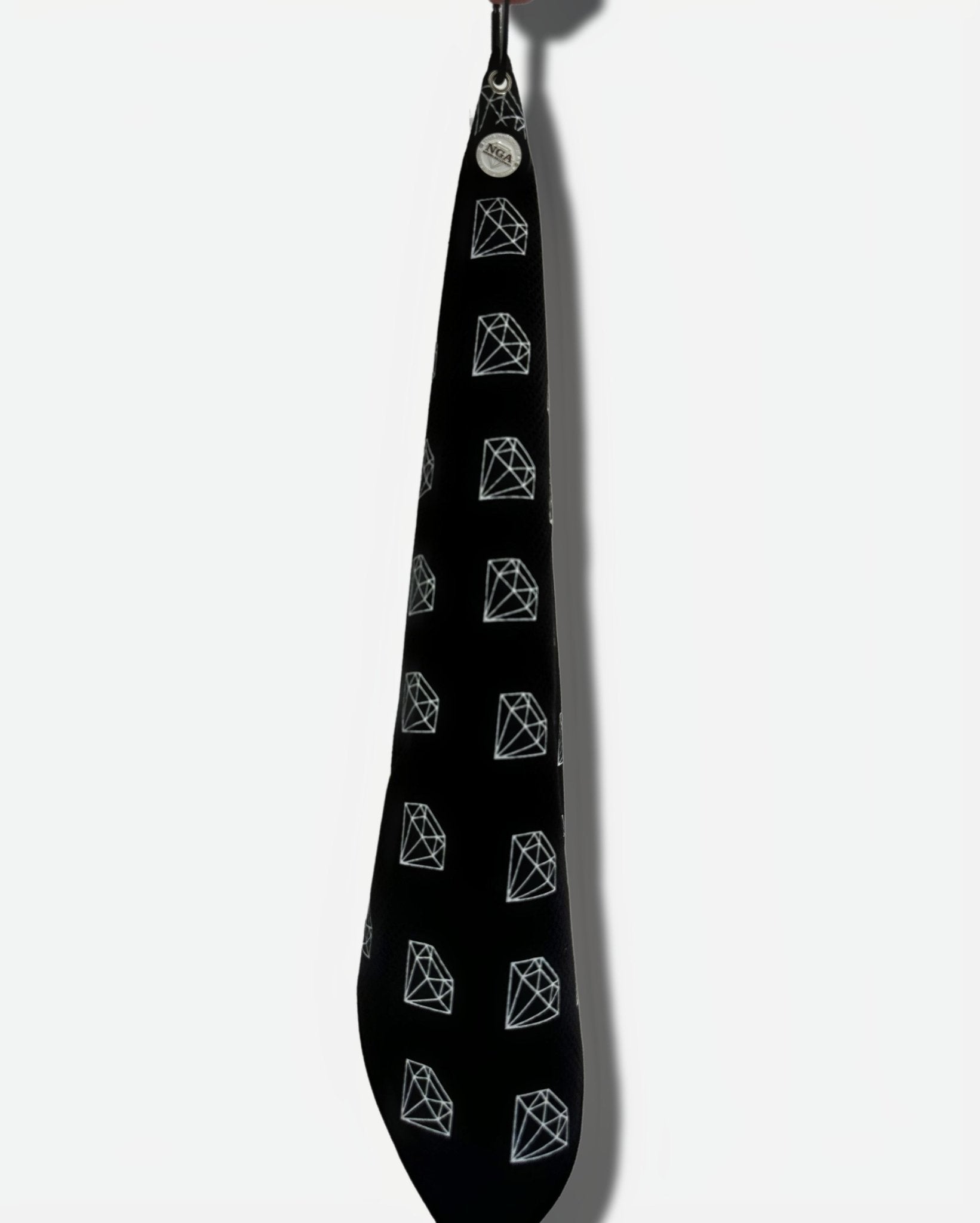 Stuck on You Magnetic Golf Towel - Black & White - NGA - No Girls Allowed