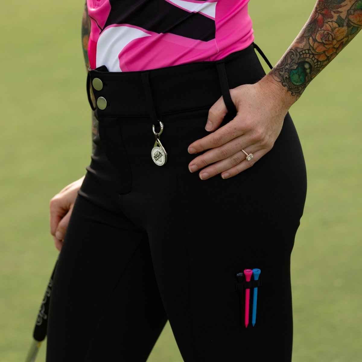 The GlamMag Ball Marker Magnet - Steel Clip-On "No Girls Allowed"