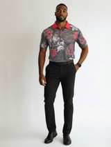 Twilight Blooms Polo for Men